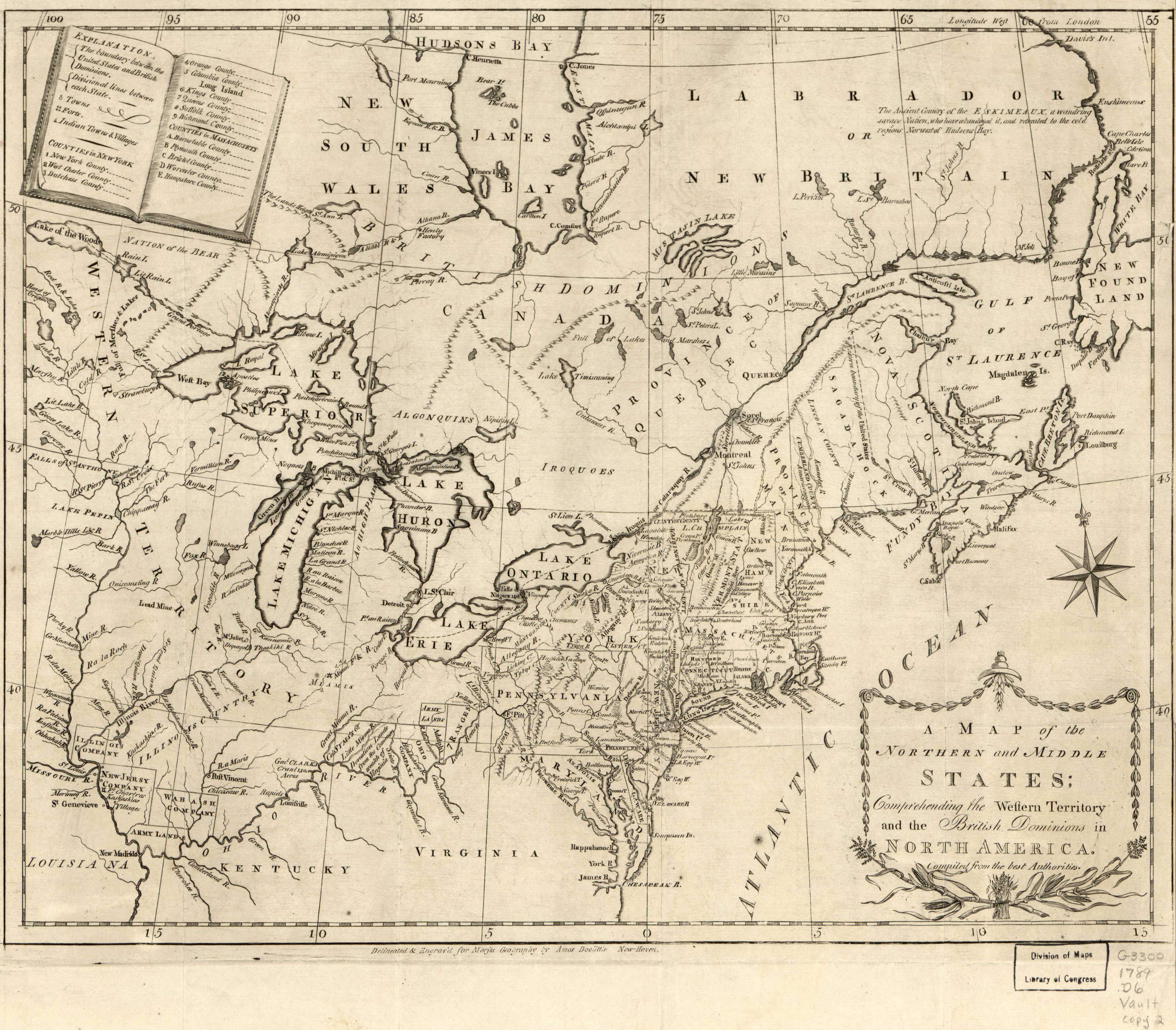 A Map of the Northern and Middle States