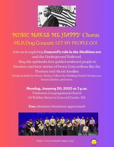 MLK Jr. Day Concert "LET MY PEOPLE GO!" 